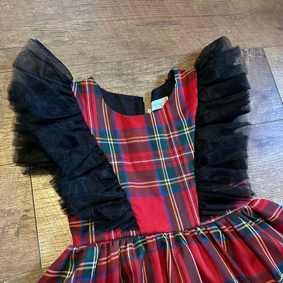 Girls Trish Scully Child Dress Size 6 Red Plaid - Picture 2 of 9